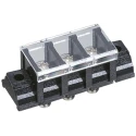 Yoshida Electric Industry Barrier Strip 6 Contact 11 mm Pitch 2 Row Polycarbonate Housing 250V 15A TS12-3E