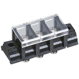 Yoshida Electric Industry Barrier Strip 6 Contact 11 mm Pitch 2 Row Polycarbonate Housing 250V 15A TS12-3E