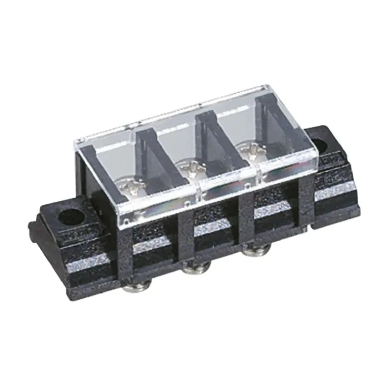 Yoshida Electric Industry Barrier Strip 6 Contact 11 mm Pitch 2 Row Polycarbonate Housing 250V 15A TS12-3E