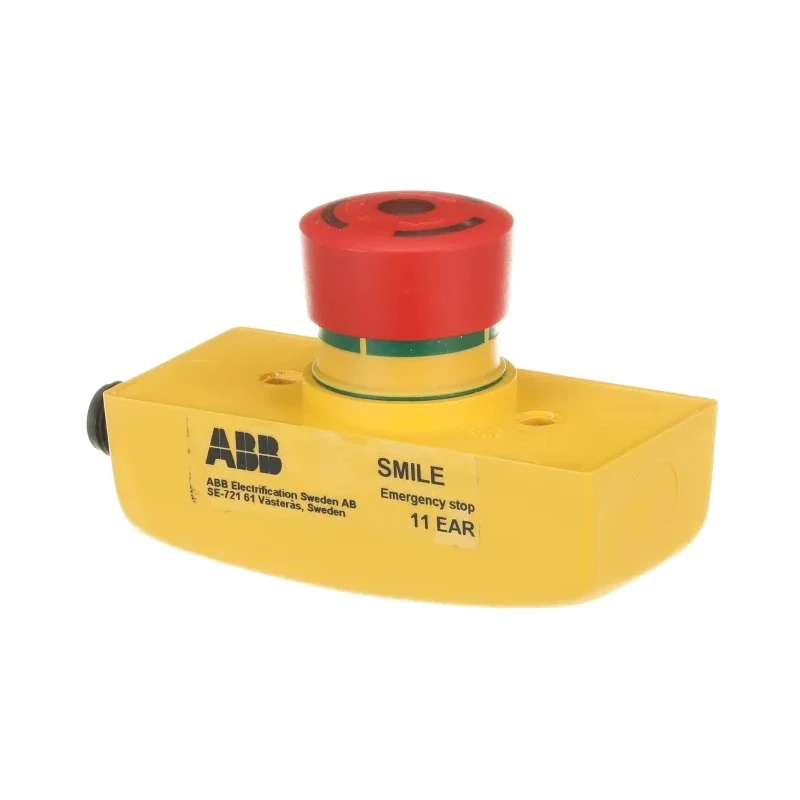 ABB Jokab Smile 11 EAR Series Turn Release Illuminated Emergency Stop Push Button Surface Mount 2TLA030051R0100 Smile 11 EAR