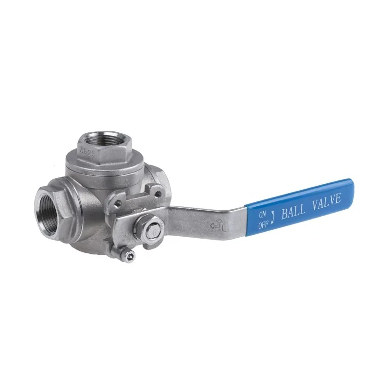 RS PRO Stainless Steel Threaded 3-Way Ball Valve L Port BSPP 3/4 in 68 bar 499-1893
