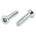 RS PRO Bright Zinc Steel Countersunk Tamper Proof Security Screw M3 x 12 mm 482-8133