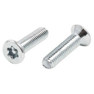 RS PRO Bright Zinc Steel Countersunk Tamper Proof Security Screw M3 x 12 mm 482-8133
