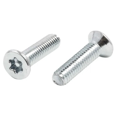 RS PRO Bright Zinc Steel Countersunk Tamper Proof Security Screw M3 x 12 mm 482-8133