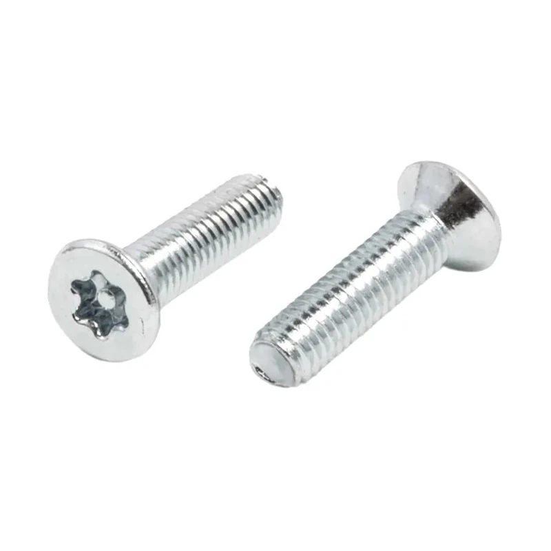 RS PRO Bright Zinc Steel Countersunk Tamper Proof Security Screw M3 x 12 mm 482-8133