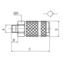 RS PRO Nickel Plated Brass Quick Air Coupling 1/8 in Female BSP 12 Bar Operating Pressure 176-2000