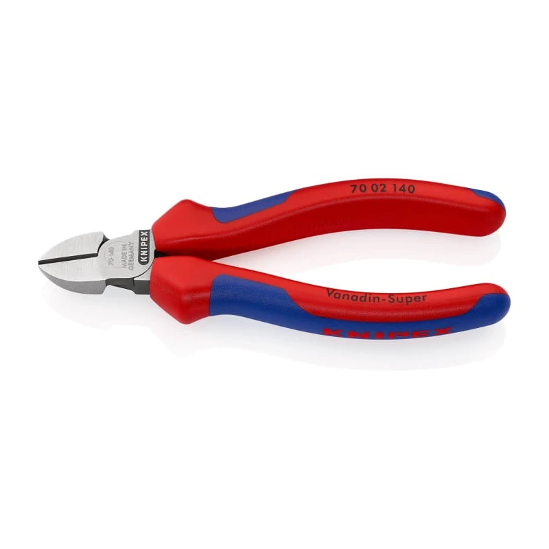 Knipex Side Cutter Diagonal Cutter With Bevel 140mm Jaw Width 11mm Maximum Cutting Capacity 4mm 70 02 140