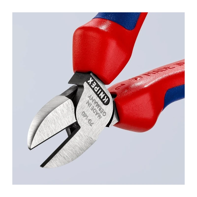Knipex Side Cutter Diagonal Cutter With Bevel 140mm Jaw Width 11mm Maximum Cutting Capacity 4mm 70 02 140