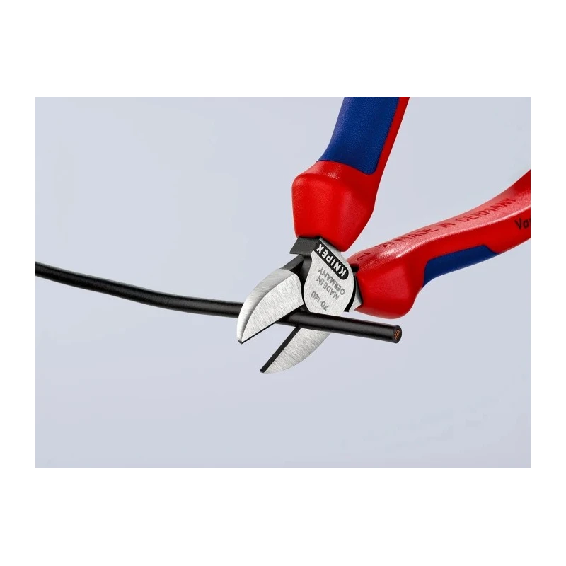 Knipex Side Cutter Diagonal Cutter With Bevel 140mm Jaw Width 11mm Maximum Cutting Capacity 4mm 70 02 140