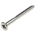 RS PRO Pozidriv Countersunk Stainless Steel Wood Screw, Plain Finish, Metric Thread, 40mm Length 483-3006