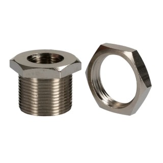 RS PRO Brass Threaded Fitting Male BSP 3/8 inch to M26 Male, Maximum Operating Temperature 300°C 176-2046