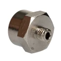 RS PRO Nickel-Plated Brass Threaded Male Fitting G 1/8 in 3.175 mm M5 176-2134