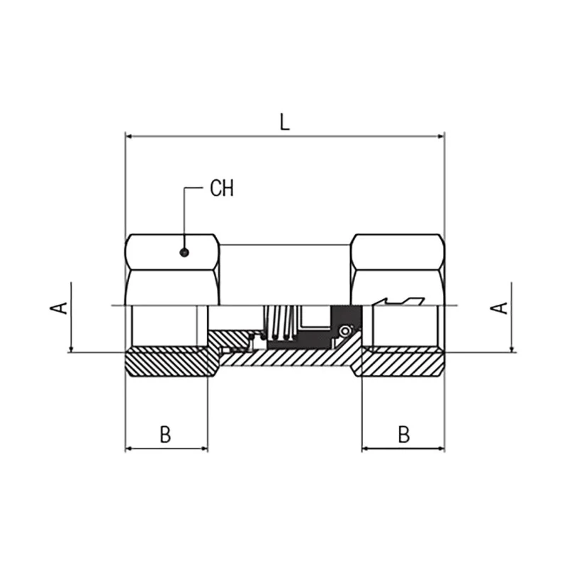 RS PRO Non Return Valve, 8 Bar Maximum Operating Pressure, Female Inlet and Outlet Ports 176-2267