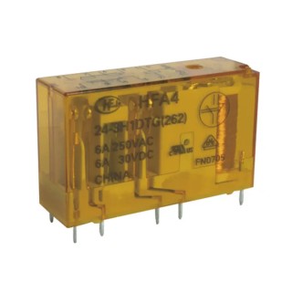 Hongfa Europe GMBH Force Guided Relay Surface Mount DPDT 1-Pole 12V dc Coil Voltage HFA4/12-2H2DTGF