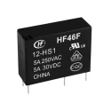 Hongfa Europe GMBH Power Relay PCB Mount SPST 24V DC Coil 5A Switching Current HF46F/24-HS1F(610)