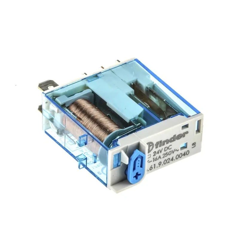Finder Power Relay SPDT 24V DC Coil Voltage 16A Switching Current Plug-In Mounting 46.61.9.024.0040