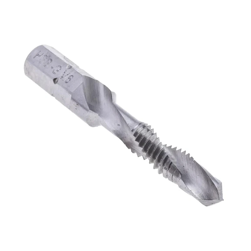 EXACT Threading Tap, M6 Thread, Metric Standard Combination Single-Cut HSS Spiral Flute Right Hand 44mm 05904