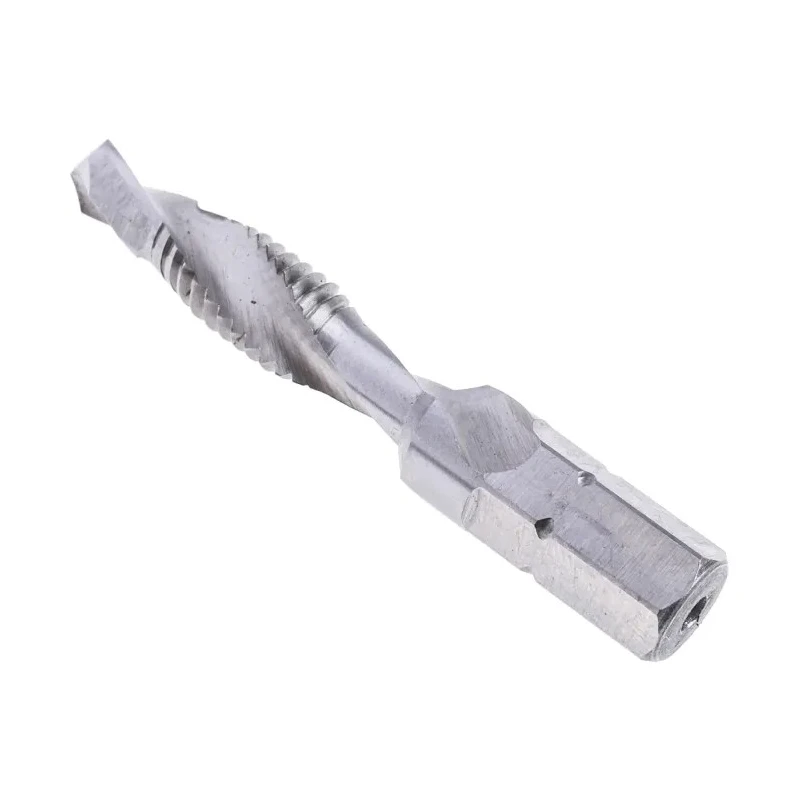 EXACT Threading Tap, M6 Thread, Metric Standard Combination Single-Cut HSS Spiral Flute Right Hand 44mm 05904