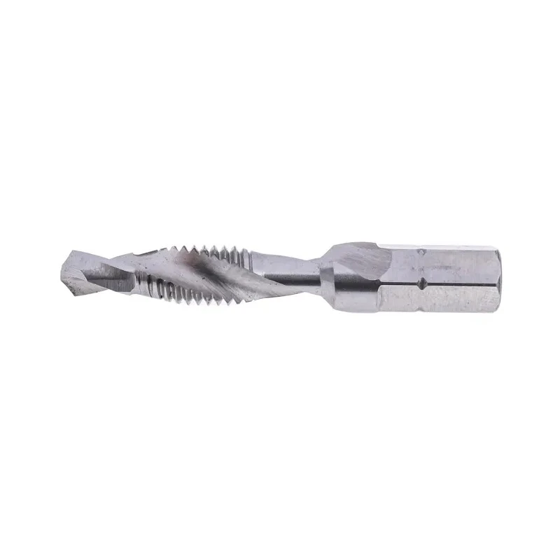 EXACT Threading Tap, M6 Thread, Metric Standard Combination Single-Cut HSS Spiral Flute Right Hand 44mm 05904