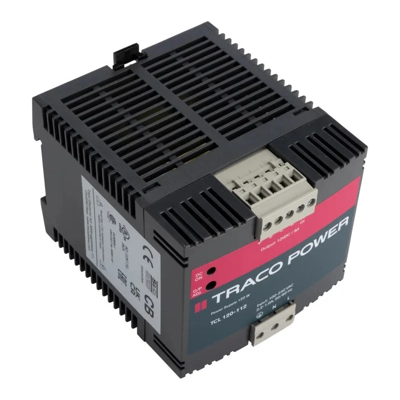 TRACOPOWER TCL Switched Mode DIN Rail Power Supply 15V DC 8A Output 96W TCL 120-112