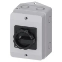 Siemens 3-Pole Fixed Isolator Switch IP65, 16A, 8 kW, 690V AC, SENTRON Series 