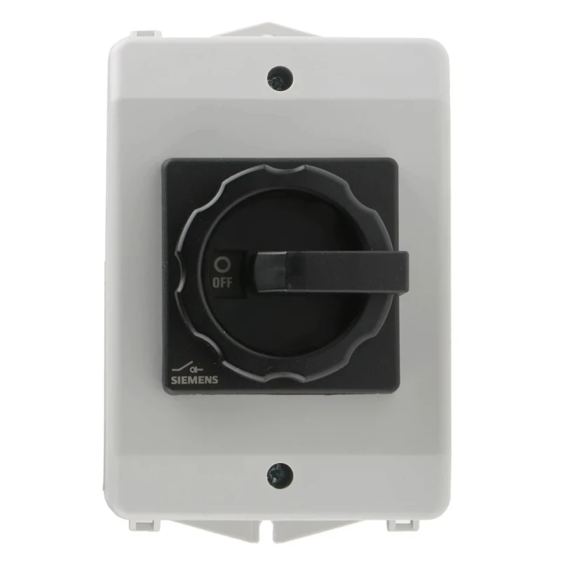 Siemens 3-Pole Fixed Isolator Switch IP65, 16A, 8 kW, 690V AC, Rotary Dial Actuator 