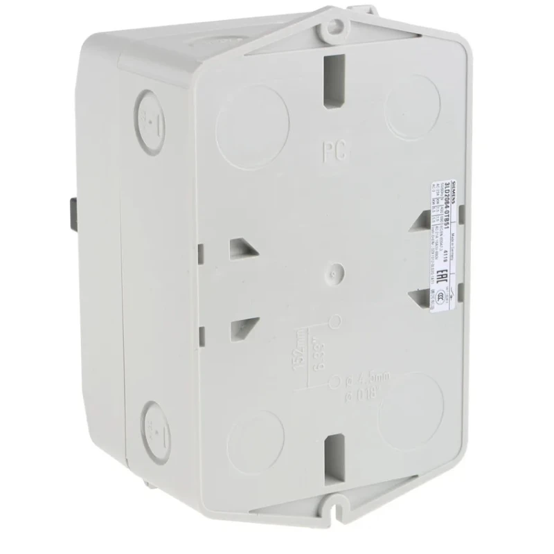 Siemens 3-Pole Fixed Isolator Switch IP65, 16A, 8 kW, 690V AC, Rotary Dial Actuator 