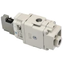 SMC Pneumatic Solenoid Start-Up Valve G AV Series 24V dc, 2433 L/min, 1/4 in Port, Die Cast Aluminium Body AV2000-F02-5YOB-A