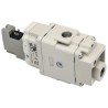 SMC Pneumatic Solenoid Start-Up Valve G AV Series 24V dc, 2433 L/min, 1/4 in Port, Die Cast Aluminium Body AV2000-F02-5YOB-A