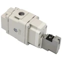 SMC Pneumatic Solenoid Start-Up Valve G AV Series 24V dc, 2433 L/min, 1/4 in Port, Die Cast Aluminium Body AV2000-F02-5YOB-A