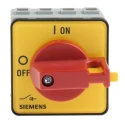Siemens 3-Pole Panel Mount Isolator Switch IP65, 16A, 8 kW 