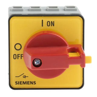 Siemens 3-Pole Panel Mount Isolator Switch IP65, 16A, 8 kW