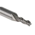 RS PRO End Mill 3.5 mm Cutter Diameter, HSS Material, 6 mm Flat Shank Diameter, 8.5 mm Cut Length, 36.5 mm Overall 523-0565