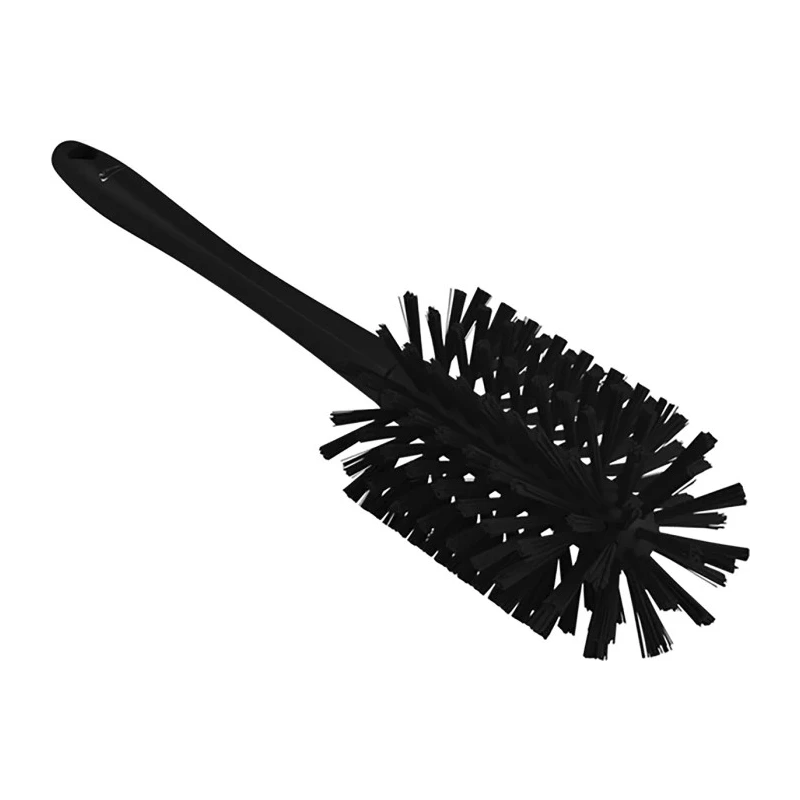Vikan Black Bottle Brush with Polypropylene Handle and Bristles, 430mm Length, 90mm Diameter, Model 5381909