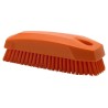 Vikan Hard Bristle Scrubbing Brush Orange 17 mm Bristle Length Polypropylene Handle 64407