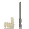 RS PRO White Plastic Wall Plug 24mm Length Suitable for Maximum 15mm Fixing Thickness 523-8957
