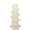 RS PRO White Plastic Wall Plug 24mm Length Suitable for Maximum 15mm Fixing Thickness 523-8957