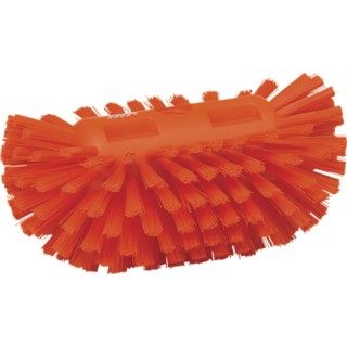 Vikan Hard Bristle Scrubbing Brush Orange 40 mm Bristle Length Polypropylene Handle Tank Brush 205mm Width 130mm Depth 70377