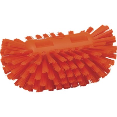 Vikan Hard Bristle Scrubbing Brush Orange 40 mm Bristle Length Polypropylene Handle Tank Brush 205mm Width 130mm Depth 70377