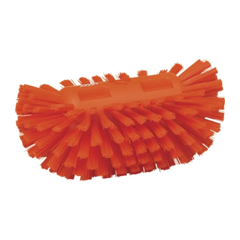 Vikan Hard Bristle Scrubbing Brush Orange 40 mm Bristle Length Polypropylene Handle Tank Brush 205mm Width 130mm Depth 70377