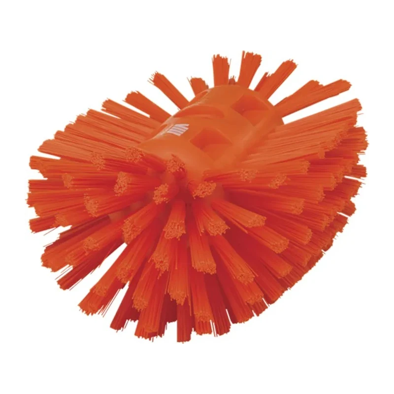 Vikan Hard Bristle Scrubbing Brush Orange 40 mm Bristle Length Polypropylene Handle Tank Brush 205mm Width 130mm Depth 70377