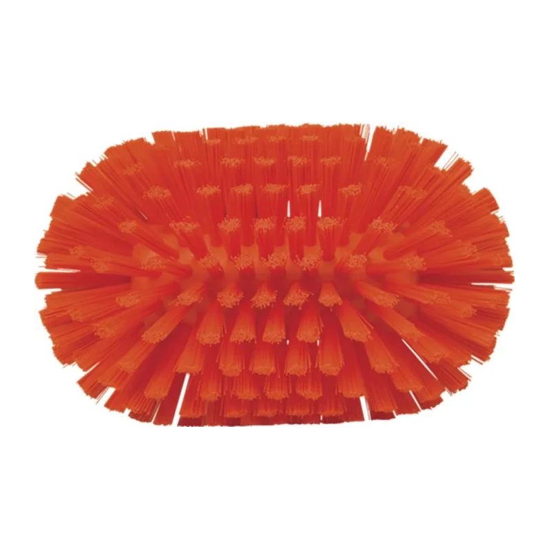 Vikan Hard Bristle Scrubbing Brush Orange 40 mm Bristle Length Polypropylene Handle Tank Brush 205mm Width 130mm Depth 70377