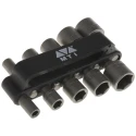 MTI 10-Piece 1/4 in Hexagon Socket Set Chrome Vanadium Steel Square Drive 35mm 560-760