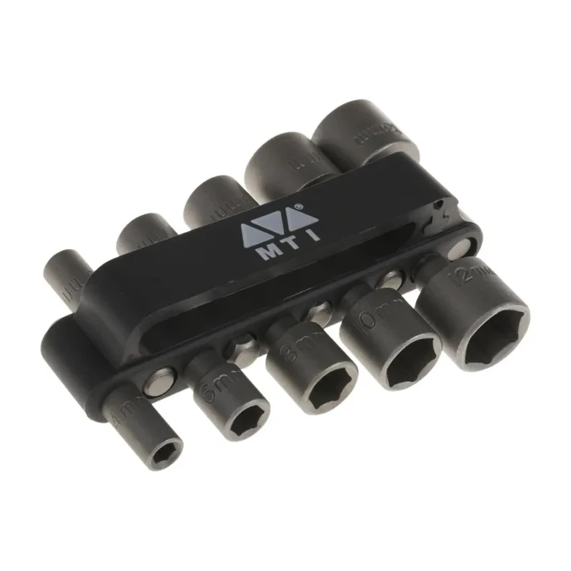 MTI 10-Piece 1/4 in Hexagon Socket Set Chrome Vanadium Steel Square Drive 35mm 560-760
