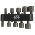 MTI 10-Piece 1/4 in Hexagon Socket Set Chrome Vanadium Steel Square Drive 35mm 560-760