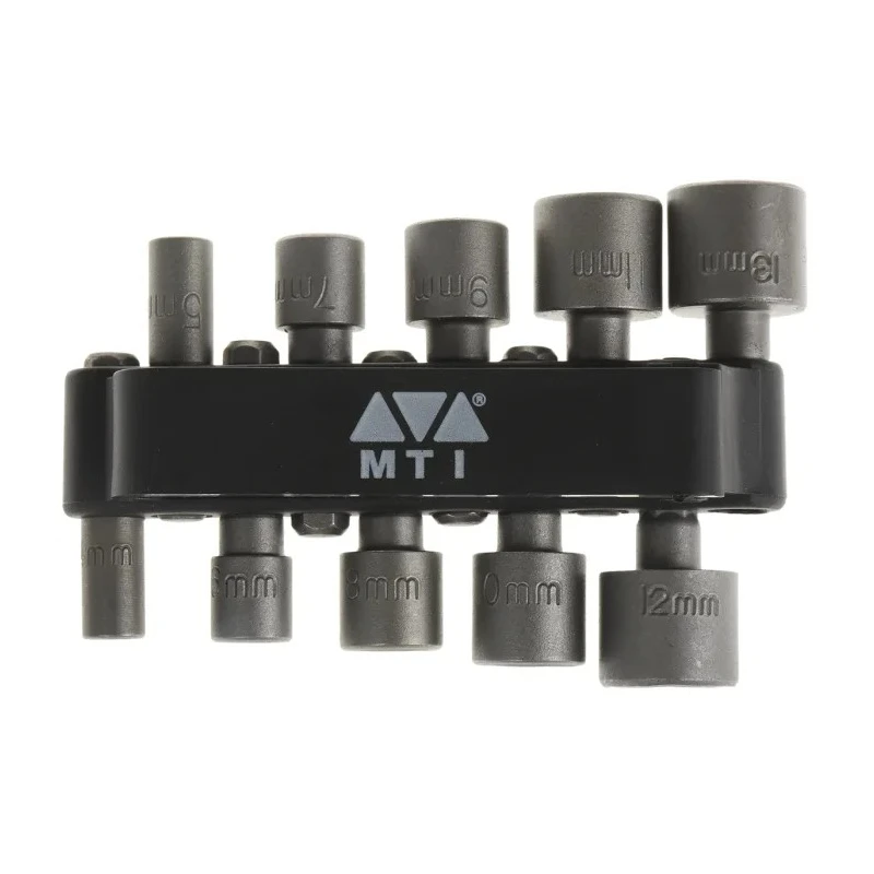 MTI 10-Piece 1/4 in Hexagon Socket Set Chrome Vanadium Steel Square Drive 35mm 560-760