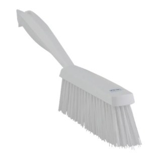 Vikan White Hand Brush with 50 mm Bristle Length, Ergonomic Handle, Suitable for Food Contact 45895