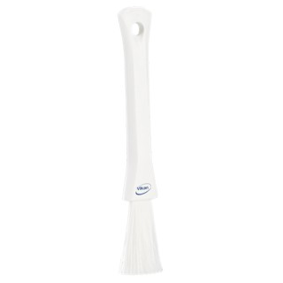Vikan White Scrubbing Brush with 57 mm Polyester Bristle Length, 205 mm Length, 30 mm Width 5551305