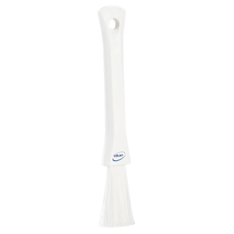 Vikan White Scrubbing Brush with 57 mm Polyester Bristle Length, 205 mm Length, 30 mm Width 5551305