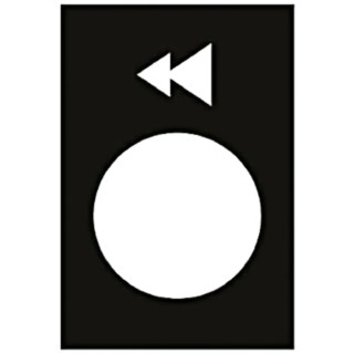 Schneider Electric Legend Accessory Black Marked Left/Lower Slow-Fast Symbol for XACA Series ZB2BY2906